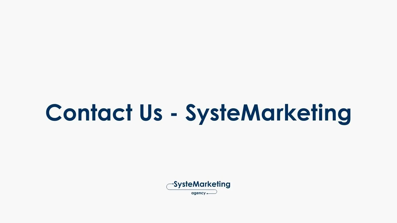 Contact SysteMarketing | B2B Marketing And Demand Generation Agency